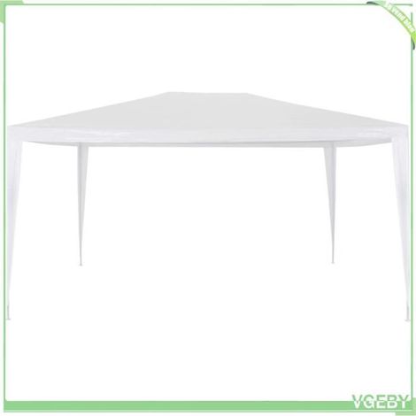 Tente de réception - FAFEICY - 45078 - 3x4 m - Blanc - Toit PE imperméable - Structure inox (1/5)