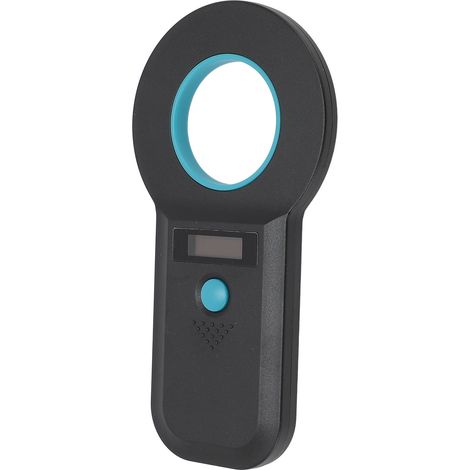 Lecteur de puces électroniques pour animaux de compagnie, interface USB, 15 chiffres, reconnaissance de micropuces pour chats et chiens, mémoire de 128 bits, noir (1/5)