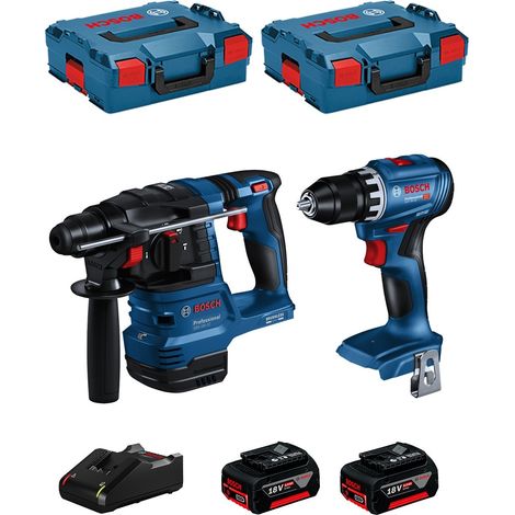 BOSCH Kit BK222 (GBH 18V-22 + GSR 18V-45 + 2 x 5,0 Ah + GAL18V-40 + 2 x L-Boxx 136) (1/5)