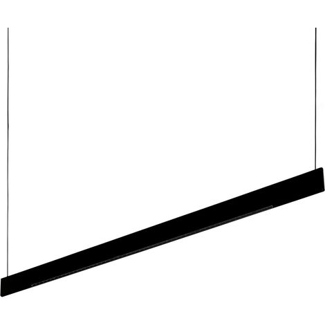 Ideal Lux Lampadario moderno Steel 2 luci LED integrato nero metallo