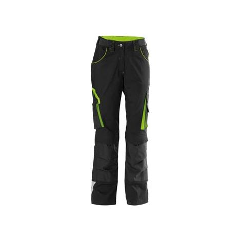 Pantalon de travail femme 24,Black/lime green,Taille 40 (1/2)