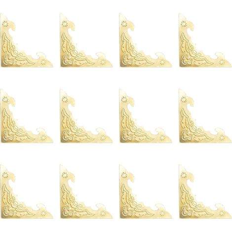 INCREWAY Équerres plates, lot de 12, protège-coins décoratifs en (1/5)