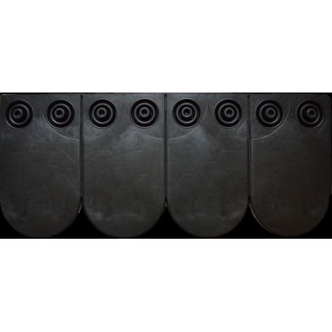 Schindel Plattenverbund Biber anthrazit 24 x 56 cm Dachschindel Dachverkleidung