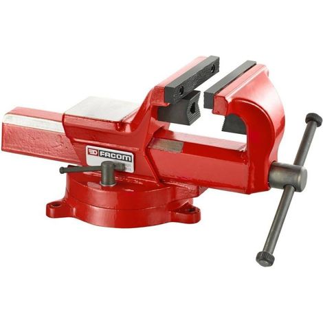 Facom – Etau d'établi 125mm – Ouverture de mâchoire 125mm – 9.7kg – Montage boulons pour usage intensif