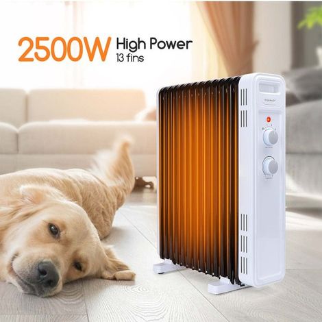 Aigostar Hubery Radiatore portatile a olio13 elementi con tre regolazioni 2500W (1/5)