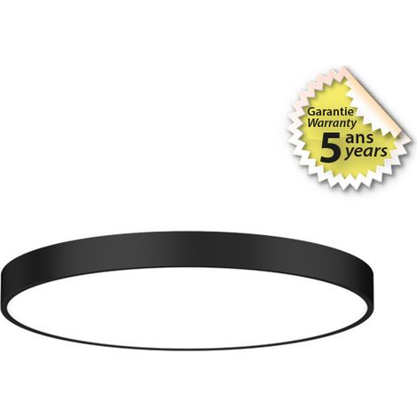 CIRCLE HUBLOT SUSP DIAM 600MM NOIR 60W 4000K IP40 IK07 5ANS MIIDEX LIGHTING 400027 (1/2)