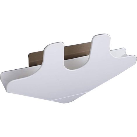 organisateur de cuisine blanc, porte-couvercle de casserole en plastique, porte-cuillère, porte-cuillère, couvercle de casserole, plaque de cuisson, (1/4)