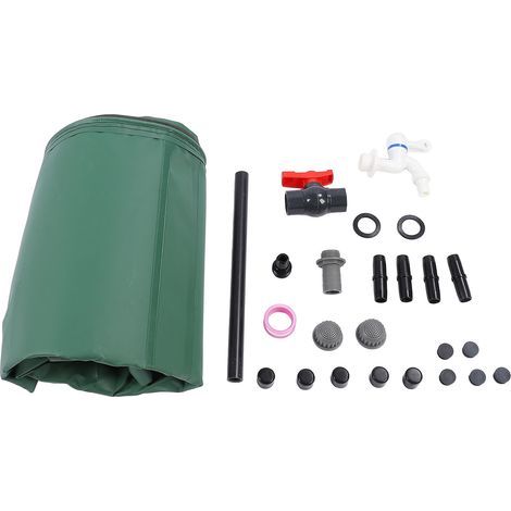 Baril de pluie en PVC 200L, réservoir de collecte d'eau pliable, conteneur de stockage d'eau de pluie pour jardin. (1/5)
