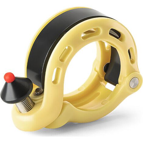 Campanello per bicicletta a forma di Q 100db - giallo (1/2)
