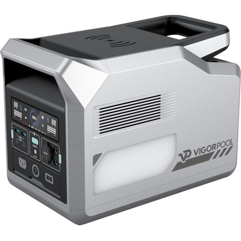 Tragbare elektrische Energie-Station Captain 1200 - 1280Wh und 2400W Spitze - Vigorpool