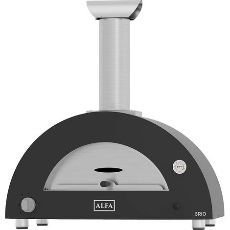 Forno per Pizza a Gas da Esterno Giardino Ibrido Brio Ibrido Alfa Forni - Colore: Silver Black (1/4)