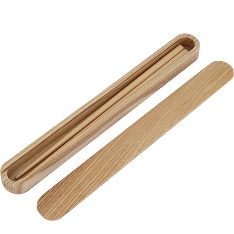 Baguettes en Bois Réutilisables avec Boîte - Cadeau Pratique pour Cuisine et Repas Extérieur (1/5)