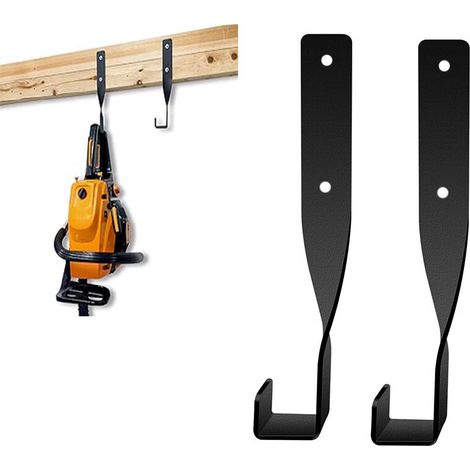 Lntyq Weedeater Hanger Support de rangement mural robuste pour tronçonneuse Crochets de rangement multifonction pour garage outils de garage (1/4)