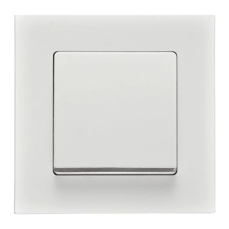 Tecla embellecedor cromo serie Delta en blanco polar Siemens Delta MIRO 5TG62705CW00