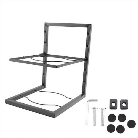 Étagère d'évier, porte-casseroles, organisateur de rangement sous meuble à 2 niveaux (1/5)