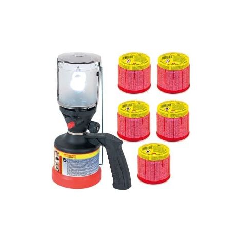ROTHENBERGER Industrial Scout Campinglampe inkl. 5x C200 Kartusche 330 ml mit ILL System - 1500004210
