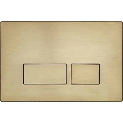 Roper Rhodes Plaza Brushed Brass Dual Flush Plate Button - TR9001 TR9002 TR9009