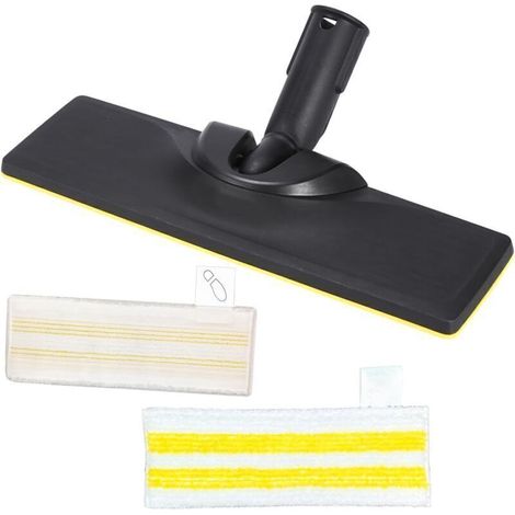 Lot de 3 Accessoires Vapeur pour Nettoyeur Sol, 1 Tête Lavage et 2 Housses Microfibres, Compatible avec Systèmes Easyfix, Rechange Pratique (1/4)