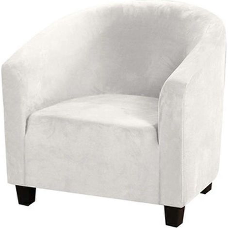 Housse de protection amovible et lavable en velours Spandex Club Leisure Protector pour fauteuils, canapés et chaises de café. Mobilier de salon et de salle à manger.