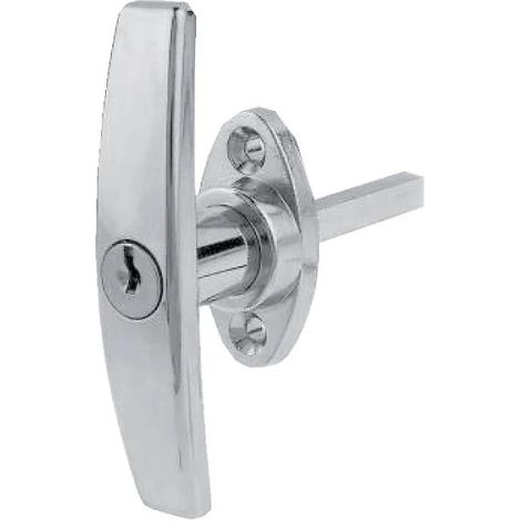 Poignée de porte de garage 1078-40 – Fixation par vis – Rotation 360° – Carré 8 mm – Entraxe de fixation 41 mm – Ronis