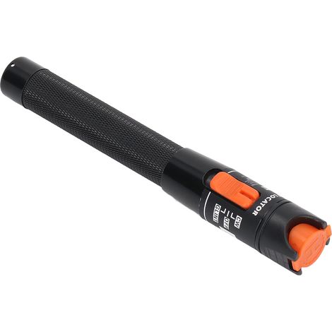 Testeur de fibre optique stylo rouge 10mW, localisateur de défauts visuel noir avec poignée antidérapante ergonomique, outil de vérification lumineuse HT, portée supérieure à 10 mètres (1/5)