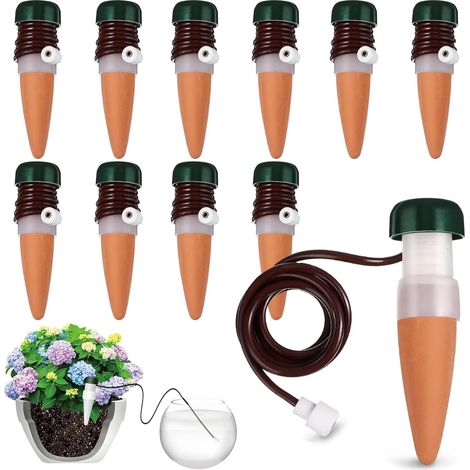 Lot de 10 distributeurs d'eau pour plantes d'intérieur, système d'irrigation de balcon, arrosage automatique des plantes d'intérieur, système d'irrigation automatique