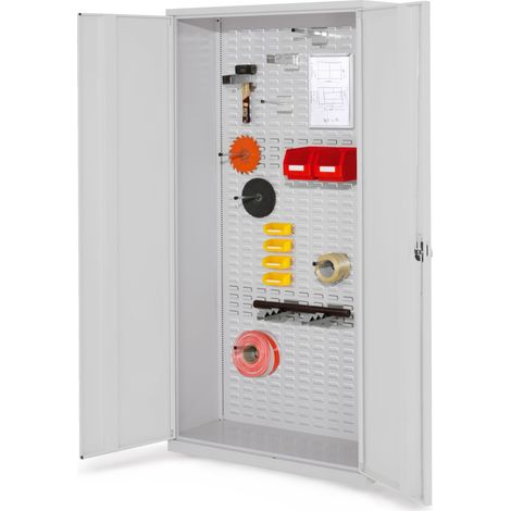 Kappes ®RasterPlan Werkstückschränke 1950x1000x410mm mit Vollblechtüren lichtgrau