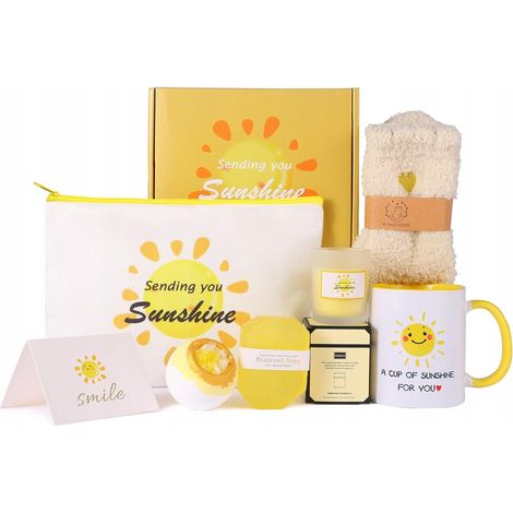 8-in-1-Spa-Geschenkset – Kerze, Badebombe, Tasse, Socken (Englische Untertitel)