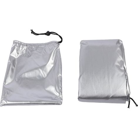 Borsa di trasporto IBC per serbatoio d'acqua esterno da 1000 litri, antipolvere, in tessuto Oxford 210D color argento. (1/5)