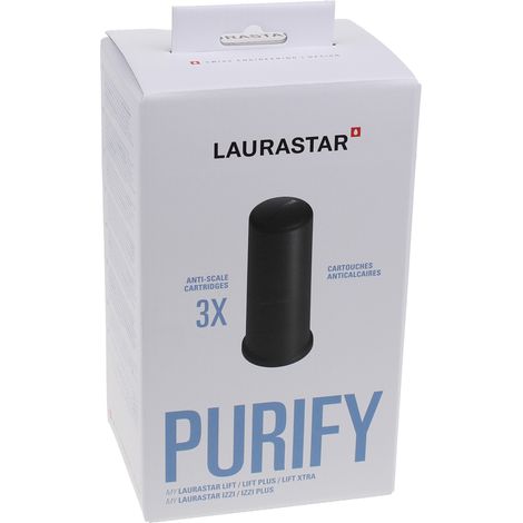 Lot de 3 cartouches anticalcaires pour centrale vapeur – Filtration eau – Compatible avec modèles LAURASTAR – Référence 5027800525