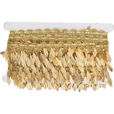 Guirlande franges 10 mètres brillante métallisée plastique polyester légère longue frange décorative suspension (1/5)