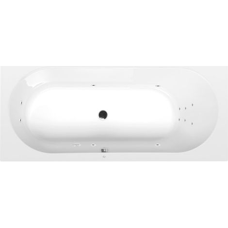 Baignoire balnéo ASTRA B, 165x75x48cm, Attraction Hydro, chrome (1/3)
