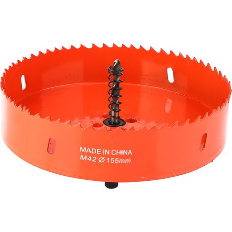 Scie cloche bimétallique M42, foret de découpe pour tôle, bois et plastique (155 mm)