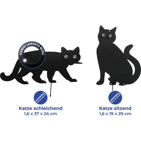 WENKO Vogelschreck Katzen, 2er Set