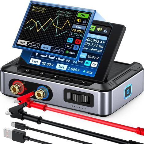 Alimentation CC Variable, 30 V 5 A CC réglable avec écran IPS à 4 Chiffres, ondulation d'alimentation 20 mV, entrée PD/QC/DC, Alimentation à Commutation programmable PC (1/5)