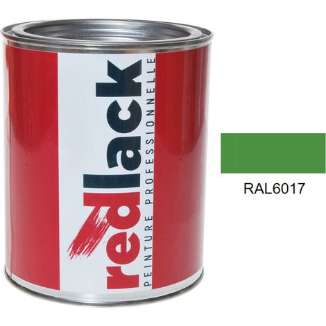 Barattolo da 1L di vernice – RAL 6017 – Verde maggio – satinato – multisupporto – Redlack