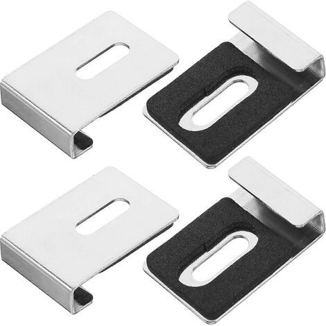 4 clips de fixation pour miroir mural, clips de maintien pour miroir sans cadre-3.60X2.50X0.80CM (1/3)