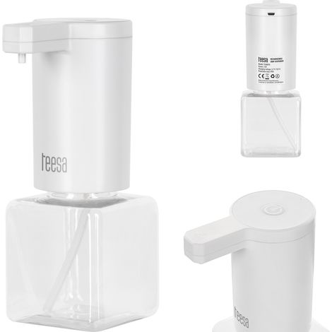 Distributeur de savon mousse automatique Teesa, fonctionnant sur piles et sans contact