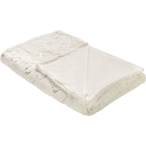 Kuscheldecke GODAVARI 150 x 200 cm Hellbeige
