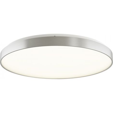 Plafoniera MENSA R 80 da soffitto alluminio pettinato 230V LED 80W 3000K