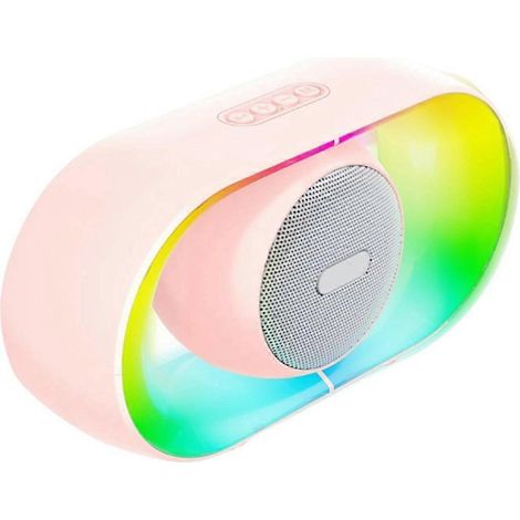 Enceinte Bluetooth, Portable RGB Light Mini Enceinte Rose (1/5)