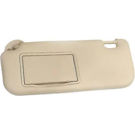 Grau-beige Sonnenblende für Toyota Corolla 2014–2018 und Toyota Levin mit Spiegel – Auto-Innenausstattung, beige, links (1/5)