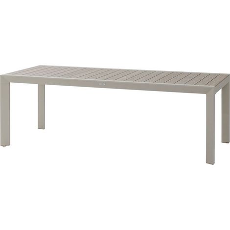 Gartentisch Évasion Holzoptik Leinen & Ton 8 Plätze lates aus Aluminium - Hespéride (1/4)