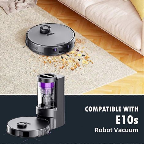 NALOOKAMIC Pièces de rechange et accessoires pour aspirateur robot E10s : brosse principale, lingette de nettoyage, filtre. (1/4)