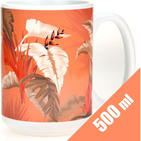 Taza de baño color coral de 500 ml. (1/5)