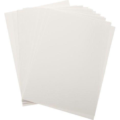 25 feuilles de papier à dessin pour usage quotidien, papier d'art professionnel, papier soluble pour l'école-27X19.8X0.1CM-White