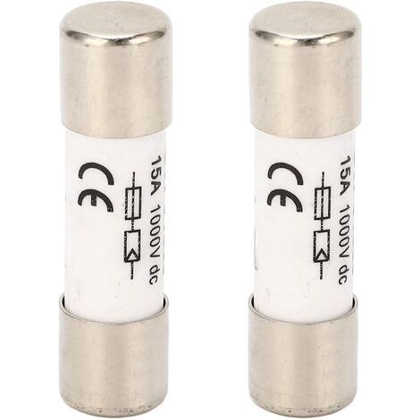 2 Pièces Fusible Solaire PV Protection à Rupture Rapide Fusible Photovoltaïque Fusible PV Fil Lien Fusible pour Système Solaire 1000VDC 15A (1/5)