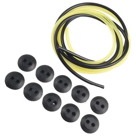 Lot de 12 œillets réservoir carburant en caoutchouc avec tuyau pour débroussailleuse pièces rechange et accessoires fiables - (1/5)