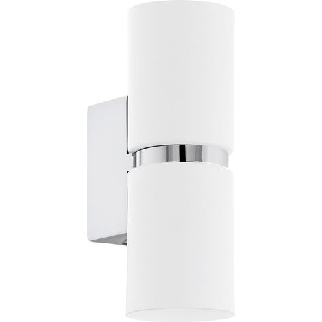 Wandlampe GU10 Weiß Chrom Metall Modern Wandleuchte Up Down