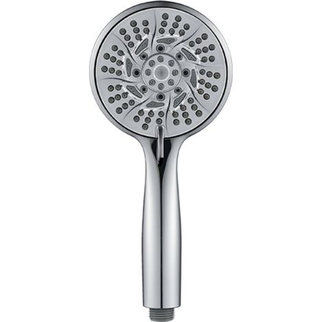 Douchette de salle de bain à 10 fonctions, pommeau de douche moyen (G1/2") (1/4)